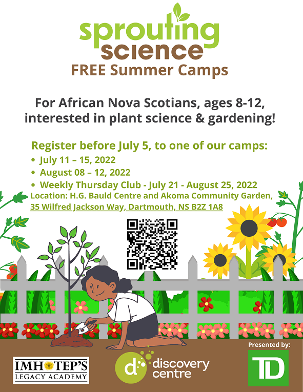 Sprouting Science Summer Camps Poster